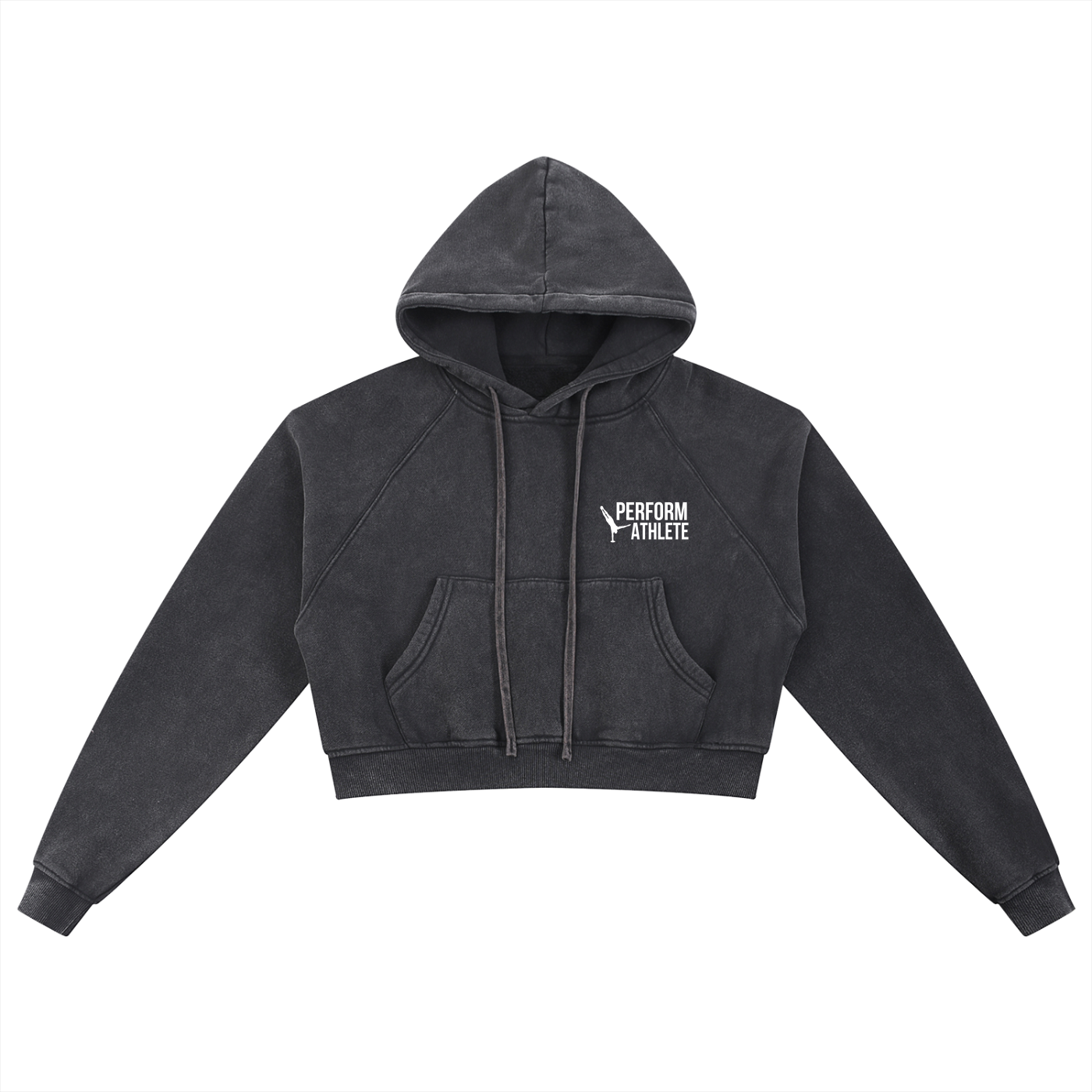 Snow Washed Cropped Hoodie