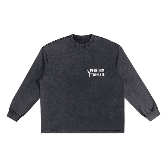 Perform Athlete Snow Washed Longsleeve T-Shirt
